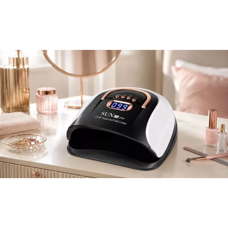 EXTRALINK Stay Beauty C4 lámpara UV LED para uñas 256 W para geles híbridos