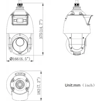 Cámara PTZ de red Hikvision DS-2SE4C425MWG-E/14(F0) 4 MP 25x con AcuSense