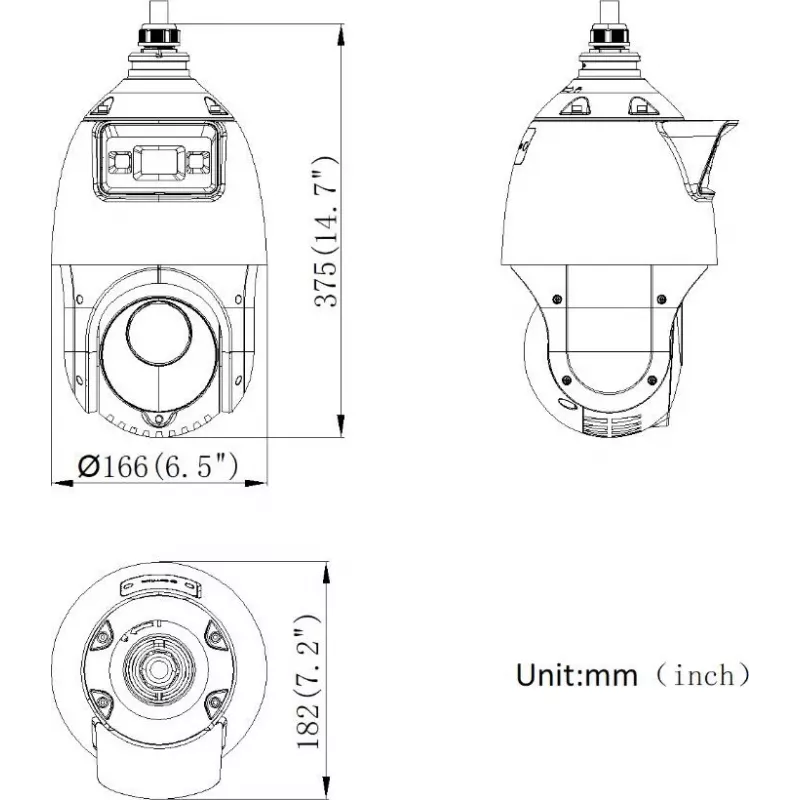 Cámara PTZ de red Hikvision DS-2SE4C425MWG-E/14(F0) 4 MP 25x con AcuSense