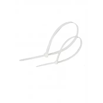 Brida de nailon blanca LANVIEW LVT551025-2.5MM-200MM 2,5 x 200 mm, pack de 100
