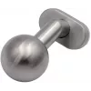 PSG 63.410 pomo de puerta redondo fijo de acero inoxidable con escudo de llave ovalado