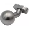 PSG 63.410 pomo de puerta redondo fijo de acero inoxidable con escudo de llave ovalado