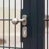 PSG 63.410 pomo de puerta redondo fijo de acero inoxidable con escudo de llave ovalado