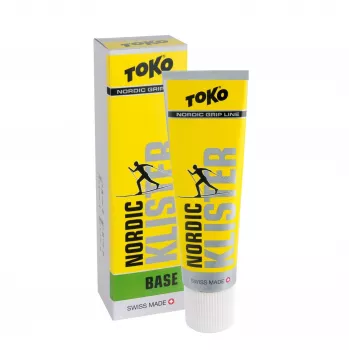 Toko Nordic Base Klister Green - Cera de agarre de esquí de fondo para nieve helada y transformada, -10°C a -2°C, tubo de 60g