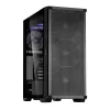 Zalman Z10 Caja ATX Mid-Tower, negra, cristal templado, 4 ventiladores ARGB