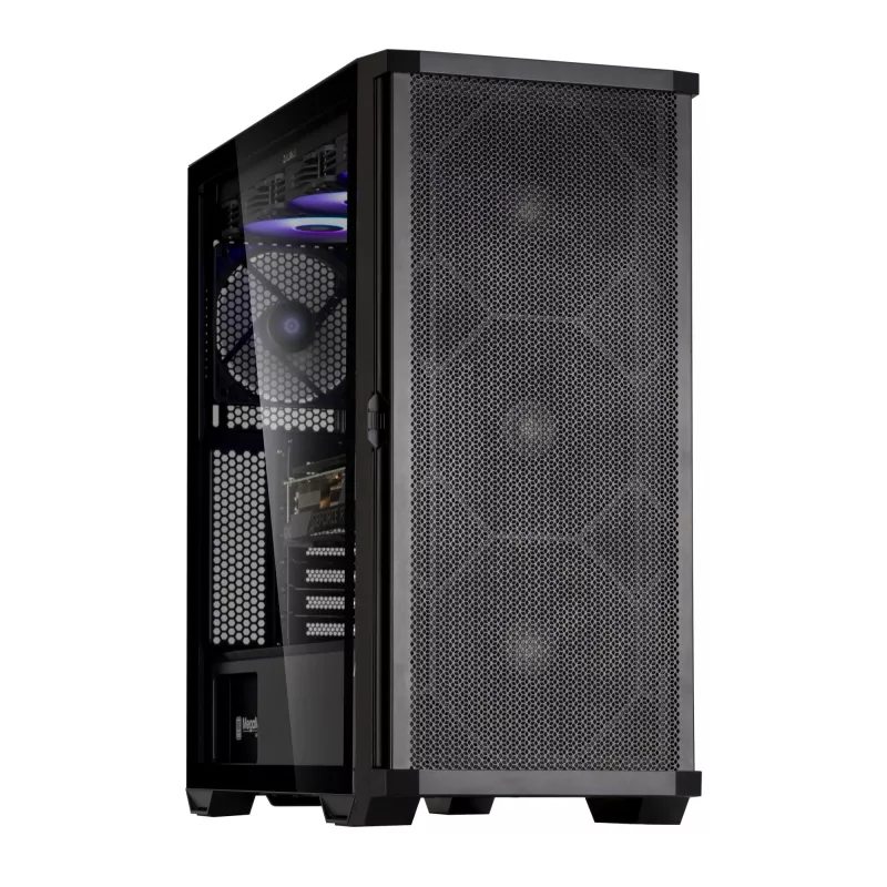 Zalman Z10 Caja ATX Mid-Tower, negra, cristal templado, 4 ventiladores ARGB