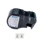 Marcador de cables termorretráctil BRADY M4-17-595 PermaSleeve, 38,1 mm de ancho, 10-4 AWG, negro sobre blanco, rollo de 2,44 m