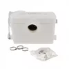 Cubo con pedal AWTOOLS AW85501 de 50L de acero inoxidable, plata