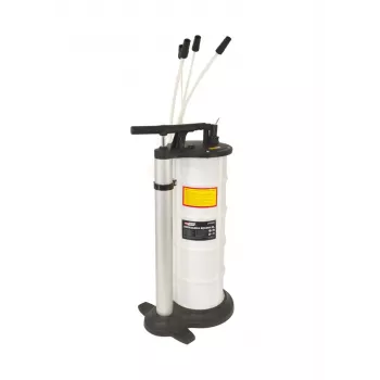 Aspirador manual de líquidos AWTOOLS AW15965 9L - 3 sondas, -0,8 bar de vacío, para aceite, transmisión, líquido de frenos