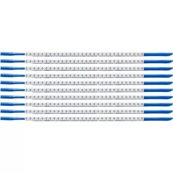 Marcador de cables Brady SCN-07-0 Clipsleeve, etiqueta '0', Amarillo, diámetro de cable 1,9-2,4 mm, pack de 300