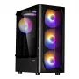 Caja ATX mid-tower Zalman N4 Rev.1 con 6 ventiladores ARGB, cristal templado, Negro