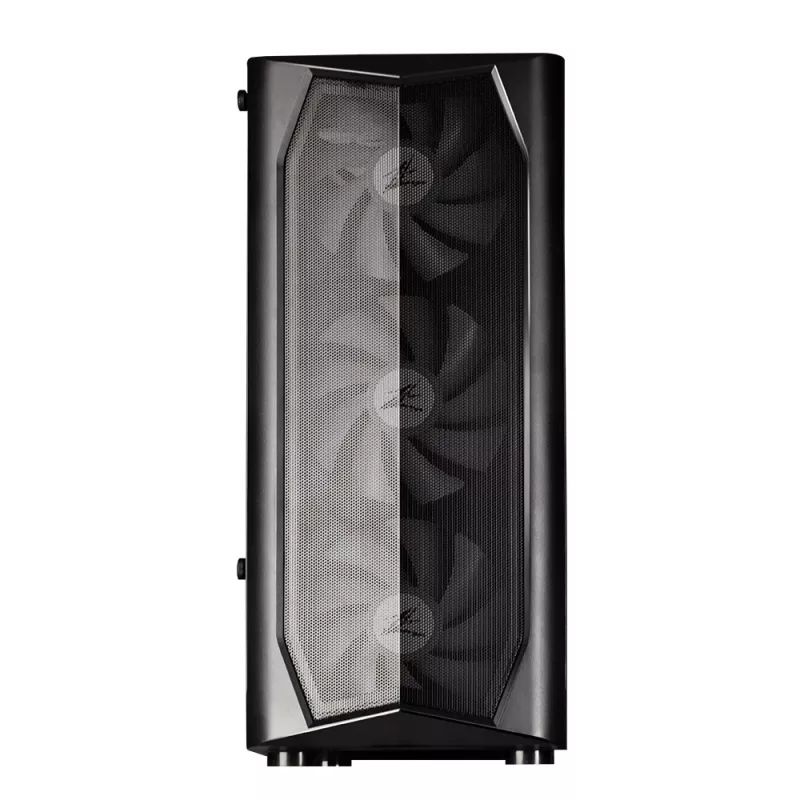 Caja ATX mid-tower Zalman N4 Rev.1 con 6 ventiladores ARGB, cristal templado, Negro
