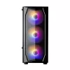 Caja ATX mid-tower Zalman N4 Rev.1 con 6 ventiladores ARGB, cristal templado, Negro