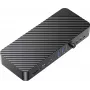 ORICO DKA22-V1-EU-BK-EP Docking station USB-C 10Gbps DisplayLink con 4 pantallas 4K@60Hz y 60W Power Delivery