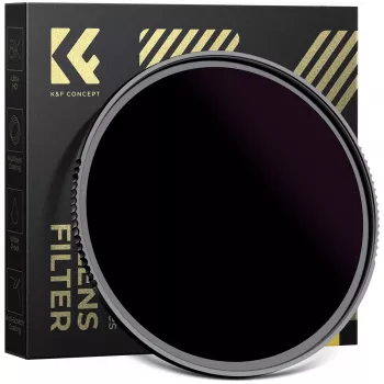 KF Concept filtro solar ND100000 62mm, 16,6 pasos, OD 5.0, cristal óptico AGC, recubrimiento nano, montura de aluminio