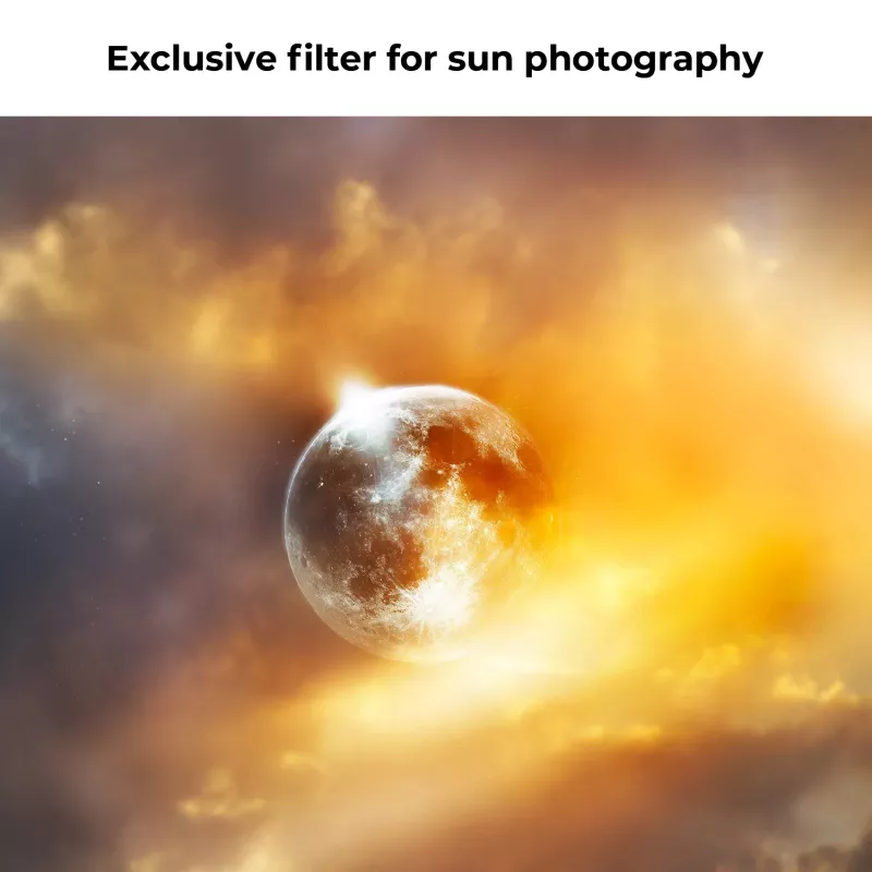 KF Concept filtro solar ND100000 62mm, 16,6 pasos, OD 5.0, cristal óptico AGC, recubrimiento nano, montura de aluminio