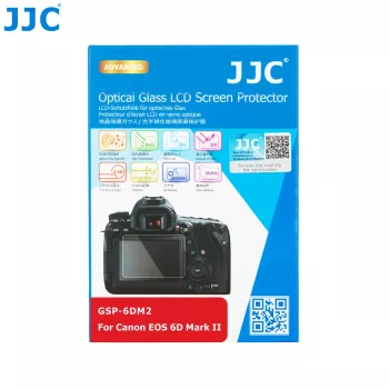 Protector de pantalla de cristal templado JJC 9H para Canon EOS 6D Mark II LCD (GSP-6DM2)