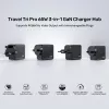 Hub cargador de viaje 3 en 1 GaN UNITEK P1242ABK01 65W con HDMI 4K@60Hz, USB-A y USB-C