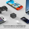 Hub cargador de viaje 3 en 1 GaN UNITEK P1242ABK01 65W con HDMI 4K@60Hz, USB-A y USB-C