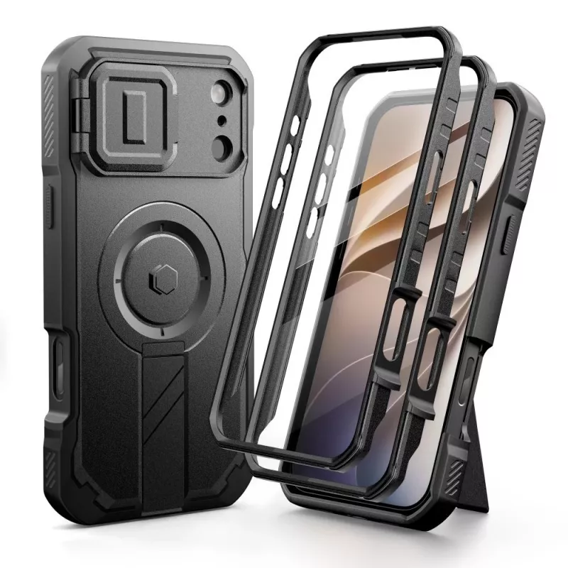 Funda Kevlar MagSafe TECH-PROTECT pack de 2 para iPhone 17 Pro Max / 18 Pro Max - negra