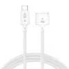 Cable magnético para MacBook MMC01 Ultraboost TECH-PROTECT USB-C a MagSafe 3 140W 300cm blanco