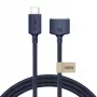 Cable magnético para MacBook MMC01 Ultraboost TECH-PROTECT USB-C a MagSafe 3 140W 300cm azul medianoche
