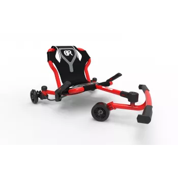 Kart de derrape EzyRoller Drifter X propulsado por piernas para niños de 4-12+, rojo