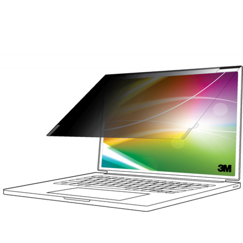 3M Filtro de privacidad para portátil - pantalla clara - extraíble - Flip/Adhesivo - 35 cm (13,8