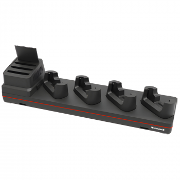 HONEYWELL CT30 XP Base de carga de 5 bahías sin arranque Kit incluye base de carga de 5 bahías PW SUPP sin cable de alimentación. Carga hasta 4 ordenadores y 4 baterías CT30 XP o hasta 5 ordenadores.