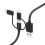 Hama 00201536, 1,5 m, USB A, USB C, USB 2.0, 480 Mbit/s, negro