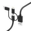 Hama 00201536, 1,5 m, USB A, USB C, USB 2.0, 480 Mbit/s, negro