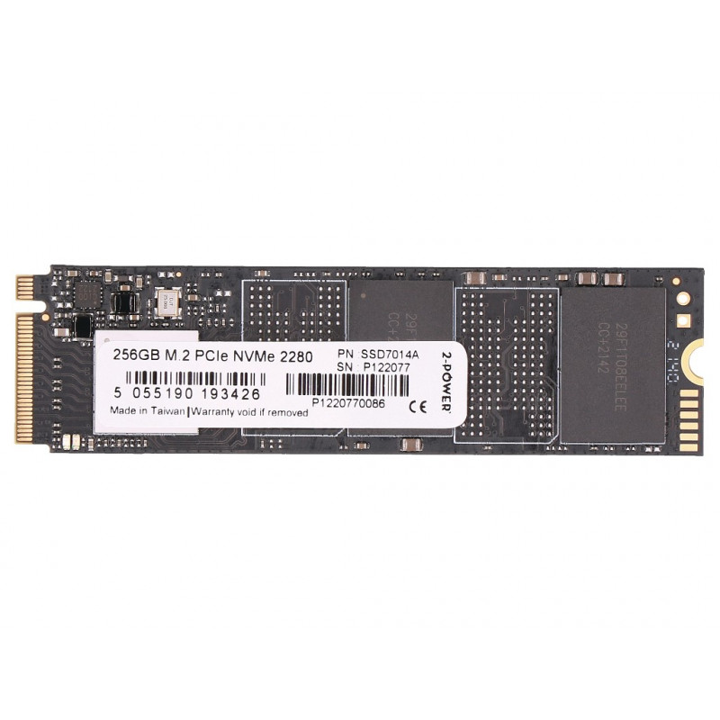 SSD 2-Power 256 GB M.2 2280 PCIe 3.0 x4 NVMe, interno (2P-02HM100)