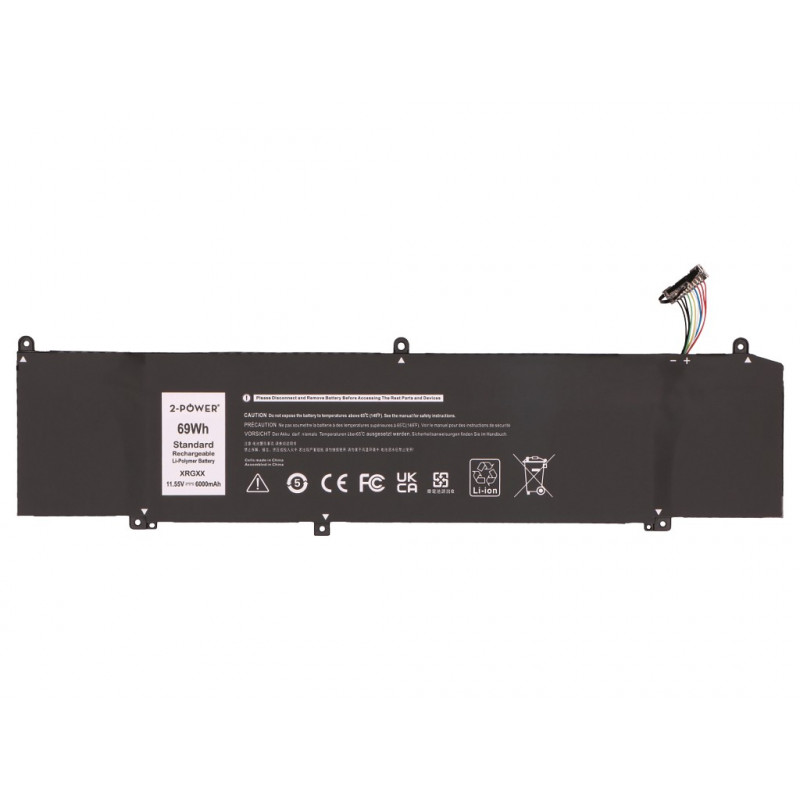 2-power Dell Alienware M15 batería principal Pack - batería - 69 mAh (2P-0XRGXX)