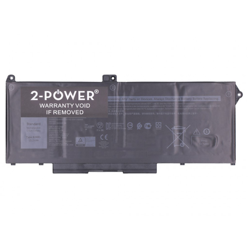 2-power Dell Latitude 5420 batería principal - Batería - 45 mAh (2P-1K2CF)