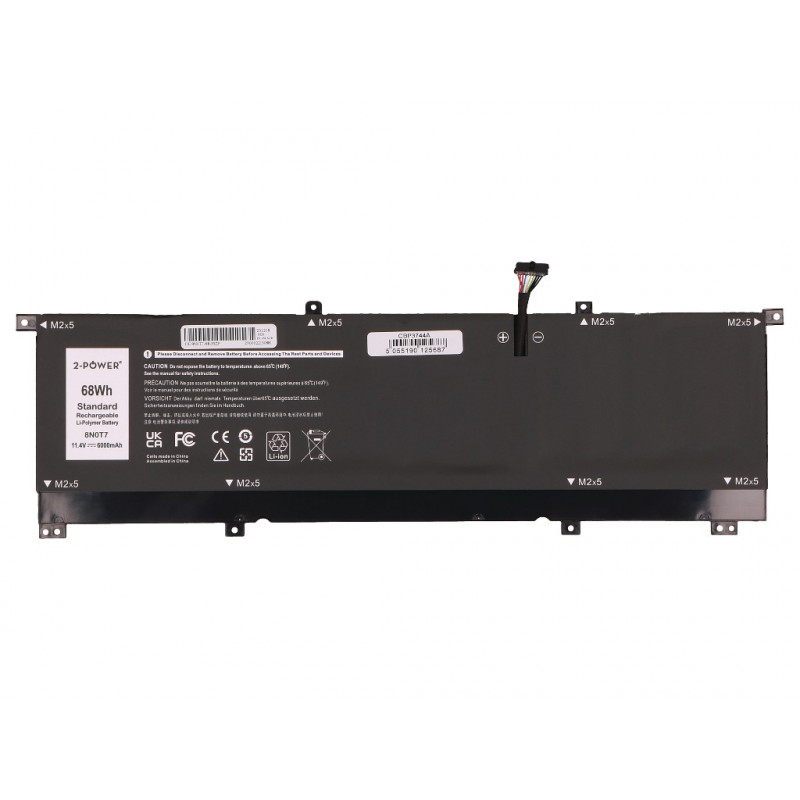 2-Power batería principal Dell XPS 15 9575 2-in-1 - batería - 68 mAh (2P-8N0T7)