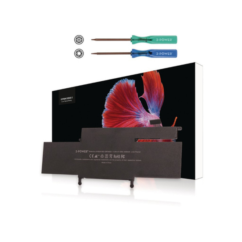 2-power 2P-A1493 - batería - Apple MacBook Pro 13 A1502 Late 2013 (EMC2678) - Mid 2014 (EMC2875)