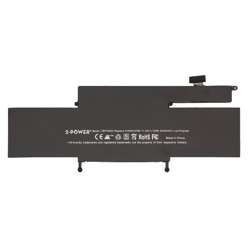 2-power 2P-A1493 - batería - Apple MacBook Pro 13 A1502 Late 2013 (EMC2678) - Mid 2014 (EMC2875)