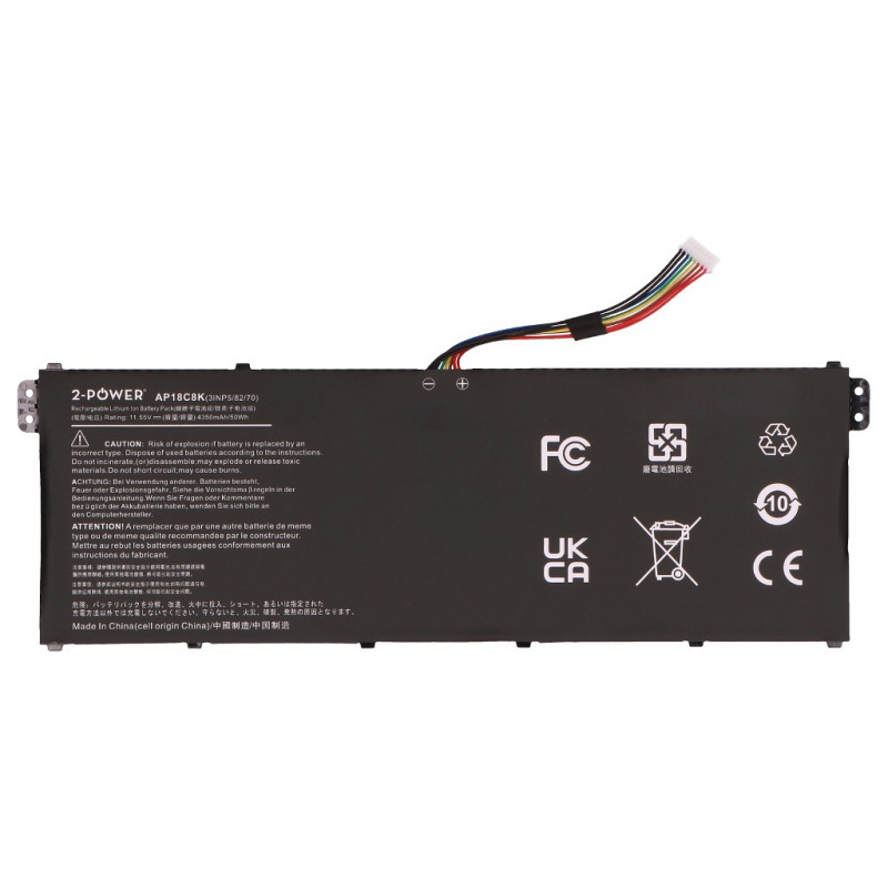 2-power Batería principal - Batería - 50 mAh (2P-AP18C8K)