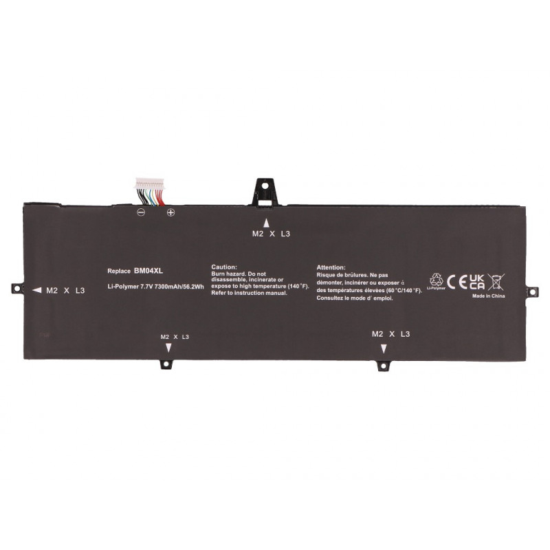 2-power batería principal HP EliteBook X360 1030 G3 G4 - batería - 56 mAh