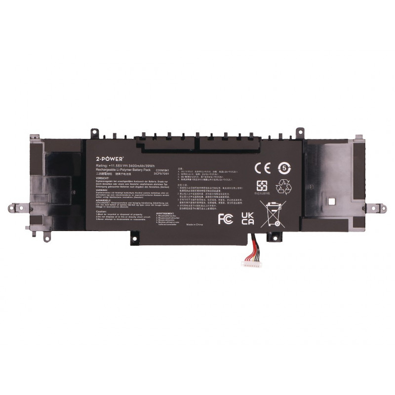 2-Power batería principal - batería - 3.400 mAh (2P-C31N1841)