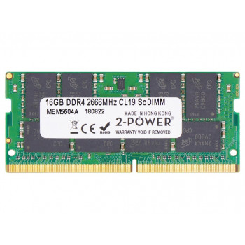 2-power 2P-KVR26S19S8/16 - 16 GB - 1 x 16 GB - DDR4 - 2666 MHz