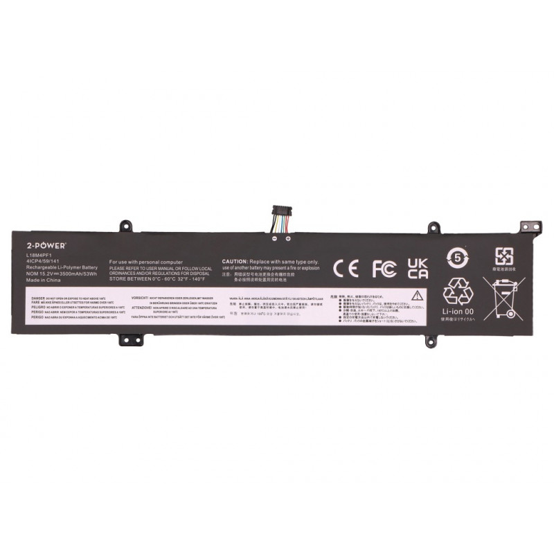 2-power Hauptakku-Pack Lenovo YOGA C940-15IRH - Batería - 53 mAh (2P-L18M4PF1)