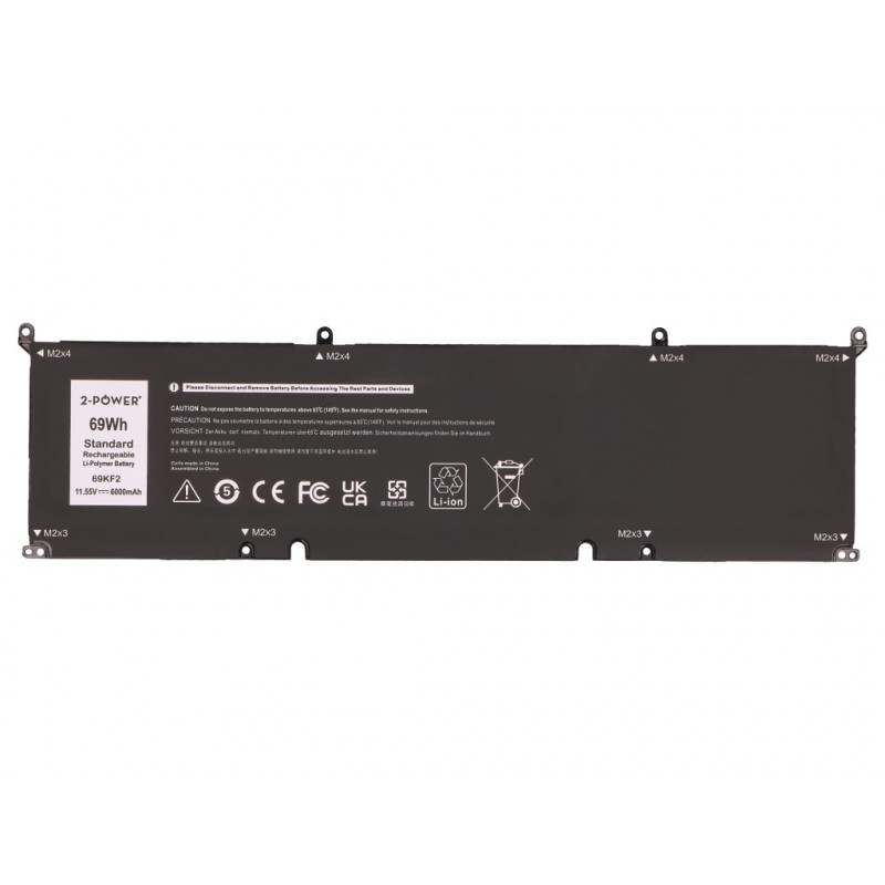 2-Power batería principal Dell Precision 5550 - batería - 69 mAh (2P-M59JH)