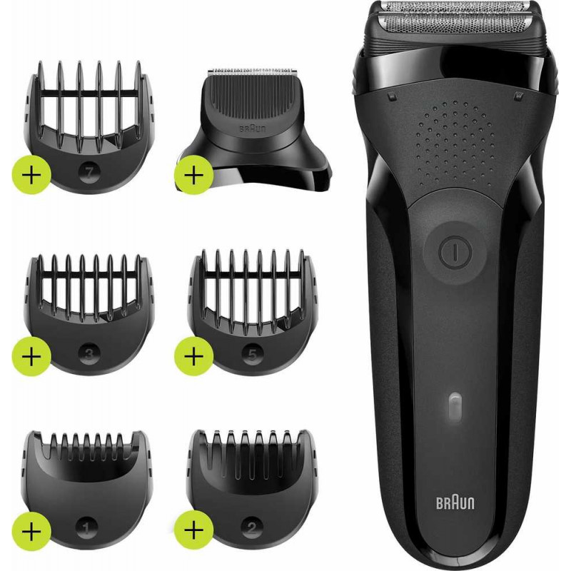 Máquina de afeitar Braun | 300BT Series 3 | Duración (máx.) 30 min | NiMH | Negro