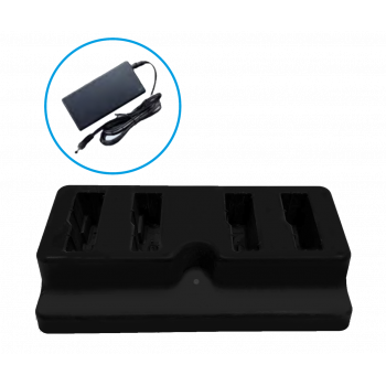 Unitech WD200 base de carga de terminal de 4 ranuras con fuente de alimentación 1010-900031G