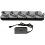 Zebra Kit de cargador portátil - para dispositivos con fundas robustas - Ethernet - Conectores de salida: 5 - 48,3 cm (19 pulgadas)