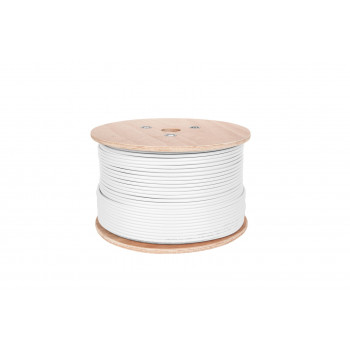 Cable coaxial F690BV.A blanco rollo 305m