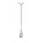 LH-GROUP Soporte de techo 1 pantalla plateado