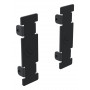 Ergonomic Solutions Hook & Rail Set de tapas terminales - negro