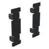 Ergonomic Solutions Hook & Rail Set de tapas terminales - negro